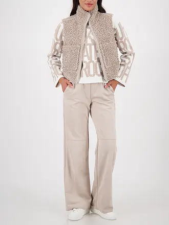 MONARI | Gilet reversibile effetto pelliccia | beige